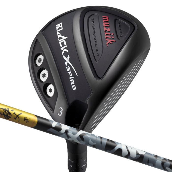 (カスタムフェアウェイウッド) ムジーク muziik BLACK XSPIRE Fairway Wood グラファイトデザイン 秩父II FW