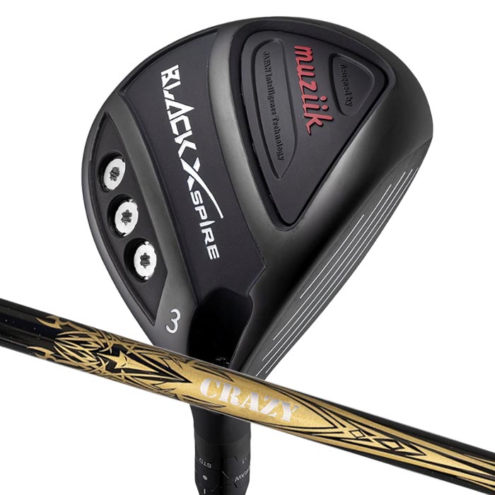 (カスタムフェアウェイウッド) ムジーク muziik BLACK XSPIRE Fairway Wood クレイジー CRAZY DEAD FW