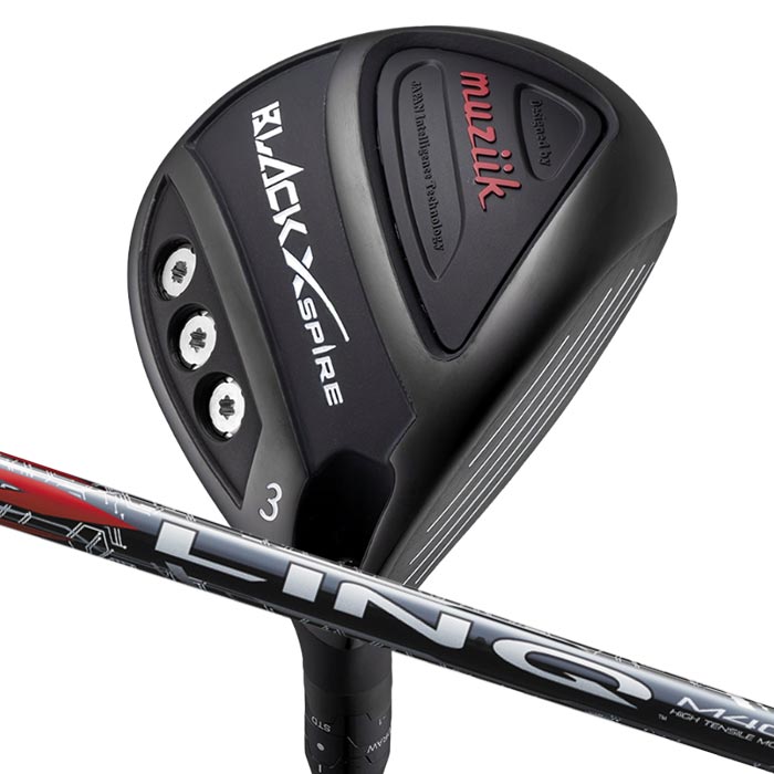 (カスタムフェアウェイウッド) ムジーク muziik BLACK XSPIRE Fairway Wood USTマミヤ LIN-Q RED