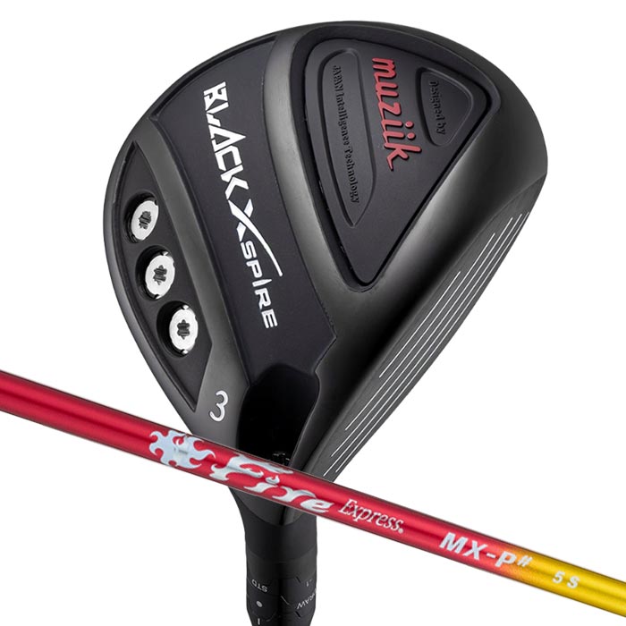 (カスタムフェアウェイウッド) ムジーク muziik BLACK XSPIRE Fairway Wood コンポジットテクノ ファイアー エクスプレス MX-P#