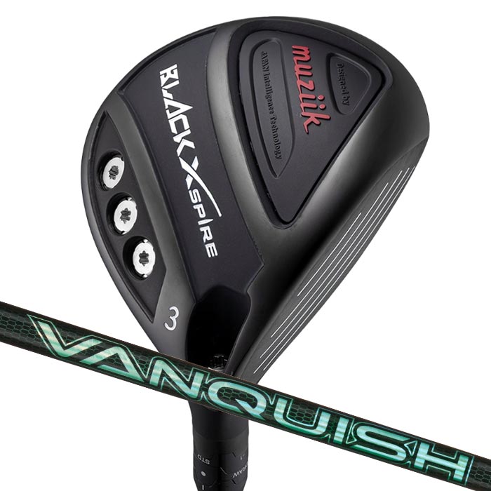 (カスタムフェアウェイウッド) ムジーク muziik BLACK XSPIRE Fairway Wood 三菱ケミカル VANQUISH VV