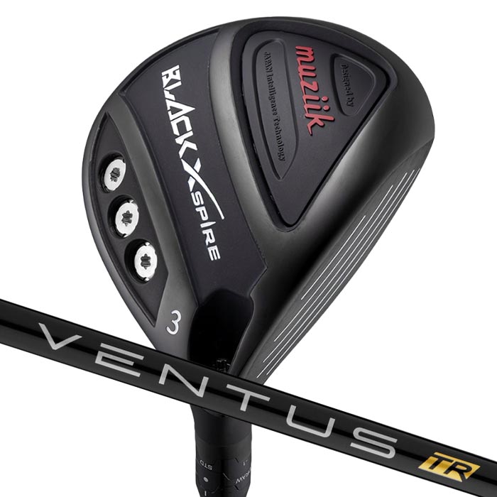 (カスタムフェアウェイウッド) ムジーク muziik BLACK XSPIRE Fairway Wood フジクラ VENTUS TR BLACK