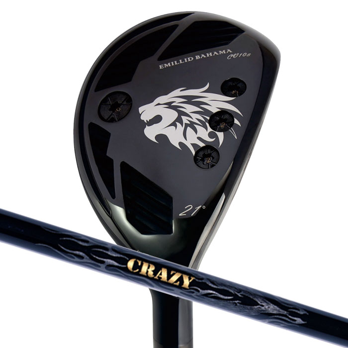 EMILLID BAHAMA CV10s BK UT クレイジー CRAZY UTILITY 低重心設計かつシャローフェース設計で、高弾道でグリーンを狙うことができるUT。 CV10s Fwと同様に、ソール部のバックフェース側のウエイトを調...