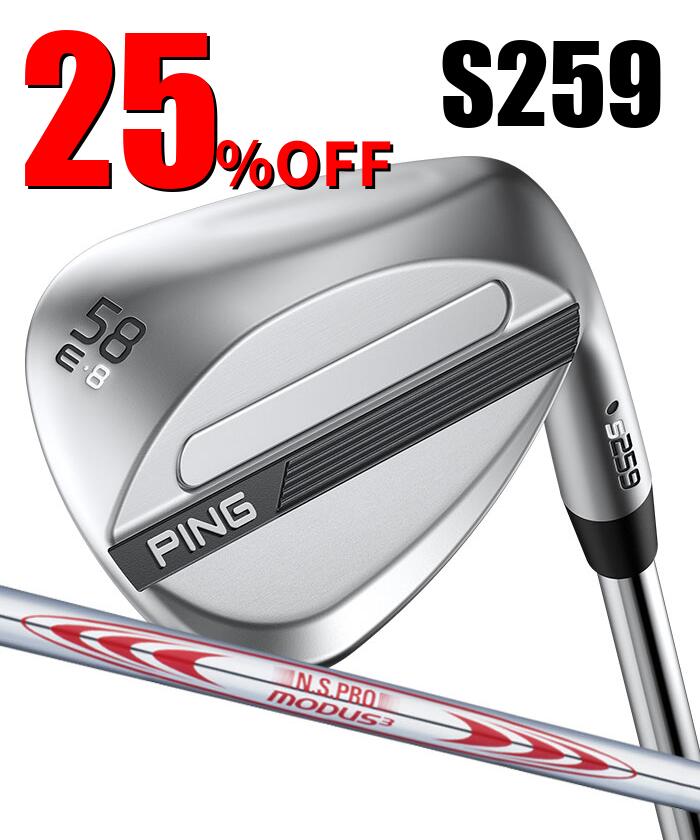 Rakuten - ピン ゴルフ PING S259 クロム ウェッジ E GRIND EYE 2 グラインド ウエッジ MODUS3 TOUR130 日本正規品 左右選択可