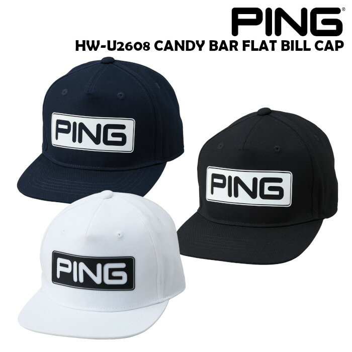 ピン ゴルフ PING HW-U2608 CANDY BAR FLAT BILL キャップ 2026年モデル ゴルフ 帽子 CAP 38999