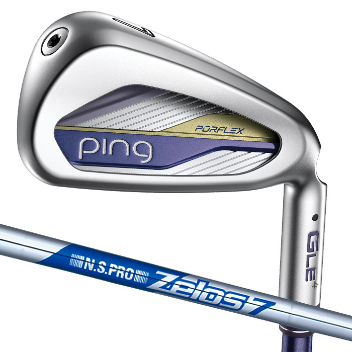 铁杆 - ピン ゴルフ PING G LE4 アイアン ZELOS 7 単品 日本正規品 ping g le IRON ジーエルイ―4
