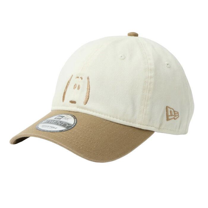 【スーパーセール限定！2人に1人最大P300%バック】ニューエラ NEW ERA 14865366 9TWENTY Vintage PEANUTS ピーナッツ 2-Tone クロームホワイト/カーキ 帽子 CAP キャップ スヌーピー
