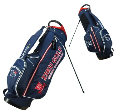 【PREMIUM SALE】【夏のゴルフ応援企画】23区GOLF CLUB-LOGO STAND MODEL 202023区ゴルフ・クラブロゴ・軽量スタンドキャディバッグ+ドライバ—+フェアウェイ2点の4点セット【BO1PBW-0821・ZZ1PBW-0821 ネイビー/レッド】 【GOLFLINE】