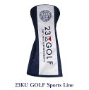 【PREMIUM SALE】23区ゴルフキャットハンドモデル　ドライバー用ヘッドカバー【ZZ1PKW-0841 ホワイト/ネイビー】【GOLFLINE】【CSPT】by ONWARD KASHIYAMA