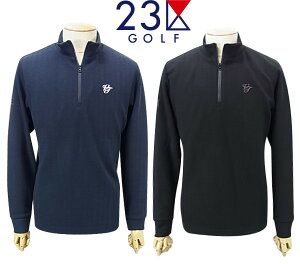 【PREMIUM SALE】 23区GOLFメンズ　ハーフジップ長袖シャツ【KKVTIW-0841】【GOLFLINE】【GOLFLINE-WEAR】