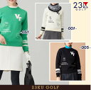 【PREMIUM CHOICE】【春のゴルフ応援価格】23区GOLFレディース 【ウォッシャブル】グラフィックダブルジャガードニット◆セーター【KRVLCW-0...