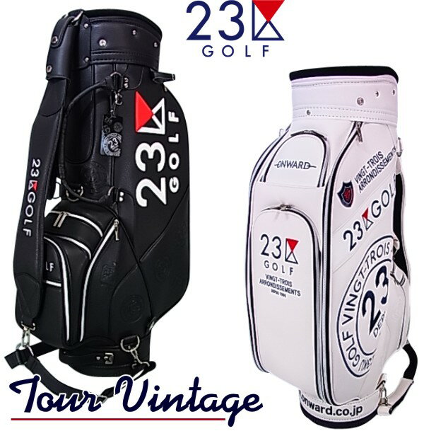 23区GOLF・TOUR VINTAGE SIRIESツアーキャディーバッグ 