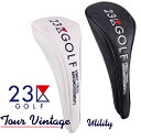 【PREMIUM SALE 30 OFF】23区GOLF TOUR VINTAGE SIRIESマグネット式ユーティリティー用ヘッドカバー【ZZ1PNM-0861】【GOLFLINE】【VINTAGE-S】