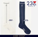 【New】23区GOLFレディース・【抗菌防臭加工】コーディネートしやすいシンプルさが◎メッシュ ハイソックス【GN1RGM-0404】===Made in J...