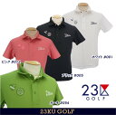 【PREMIUM SALE】23区GOLFメンズ【吸水速乾/UVケア】ハニカムカノコ半袖ポロシャツ【KHVTSS-0305】