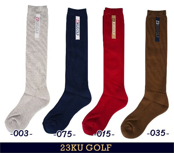 【PREMIUM SALE】23区GOLFレディース 【抗菌防臭】ロゴハイソックス【GN1RSW-0904】★2足以上で郵送料無料です（他のソックスでも可）。＝＝＝Made in Japan＝＝＝【FOOT-2】