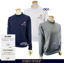 【PREMIUM SALE 40 OFF】23区GOLFレディース【吸水速乾 UVケア】ライトダンボール モックネックシャツ◆長袖ハイネックシャツ【TOVLSA-0324】