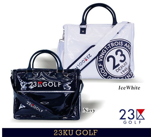 【PREMIUM CHOICE】23区GOLF クラブロゴシリーズBIG LOGO エナメルスタイル ...