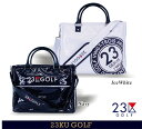 【PREMIUM CHOICE】23区GOLF クラブロゴシリーズBIG LOGO エナメルスタイルシューズ イン ボストンバック【BO1PCM-0801】【GOLFLINE】