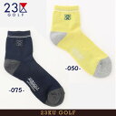【New】23区GOLFメンズ・【抗菌防臭加工】優れたクッション性と通気性で常用使いも◎12センチ丈ソックス【GN1PGM-0401】===Made in Japan===