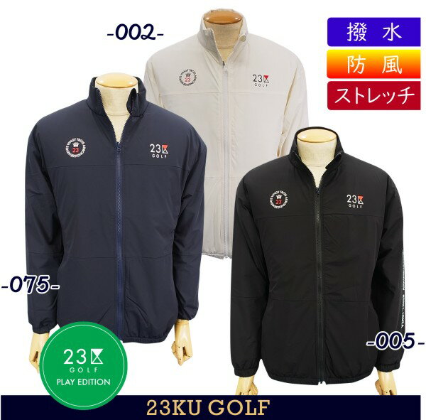 【PREMIUM SALE】着心地とデザインで最高のPLAY TIMEを提供するESSENTIAL WEAR、【The Play Edition】の登場です！23区GOLFメンズ【撥水・ストレッチ・防風】中綿ブルゾン 【JRVTSW-0801】【GOLFLINE】【GOLFLINE-WEAR】