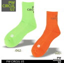 【PW CIRCULUS・ピーダブリュサーキュラス】【土踏まずをサポート】メンズ ロゴミドルソックス【GN7INW-0011】===Made in Japan===【PW-GNNW0011】