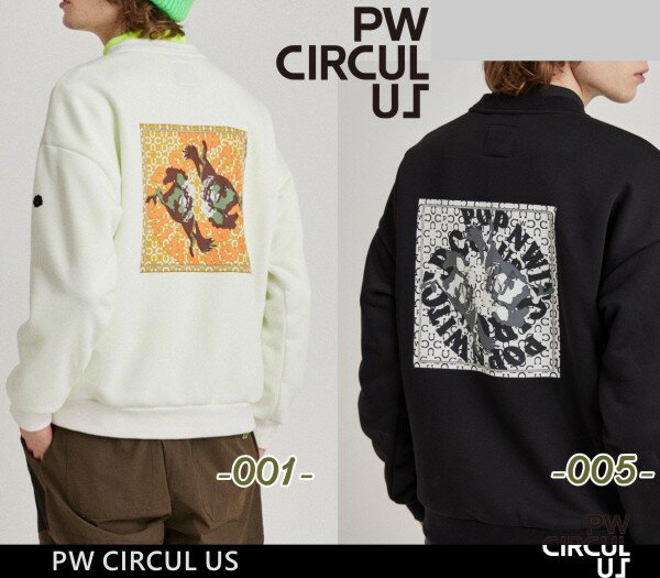 【SALE対象外】 【PW CIRCULUS・ピーダブリュサーキュラス】メンズ グラフィックスウェット◆トレーナー【TOPNCW-0321】