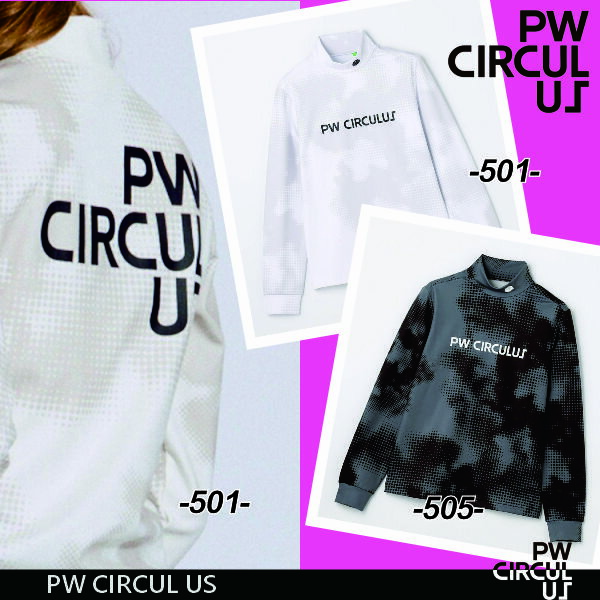 【PW CIRCULUS・ピーダブリュサーキュラス】レディース Dot camouflage ロングスリーブモックネックT◆..