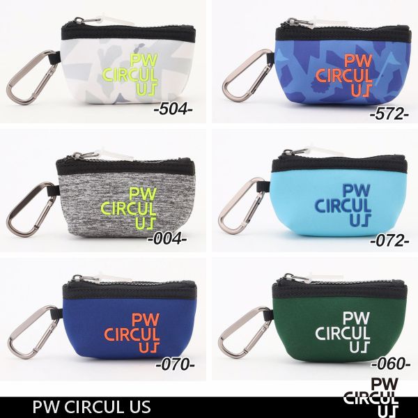 □ Product Details □名称：PW CIRCULUS　ボールポーチ □素材：ポリエステル □サイズ：高さ6.5×マチ4×上部幅13×下部幅9cm □本体価格：税込￥2,970（税抜￥2,700） □発売元：株式会社オンワード樫山 □ Staff Comment ボールポーチだけじゃ終わらない！ キーケースや小物収納にも使い勝手がいい人気のミニポーチ！ ◆デザイン PWで人気のネオプレーン素材を使用。 程よいサイズ感でボールの収納力はもちろん、カバンの中で行方不明になりがちな小物収納にも役立つ万能ミニポーチ。 ◆素材 ウエットスーツ等に使われるネオプレン生地は軽くてクッション性があり水濡れOK！！ 軽量かつタフな素材なのでゴルフにピッタリの素材です。 □ Option - Others □ Sopping Guide (ご購入前に必ずお読みください) ■お支払方法・送料・配送・返品等につきましては、 こちらをご覧ください。 ※(沖縄・離島地域、または一部除外区域がある場合がございますのでご了承くださいませ。) ■発送方法は商品毎に異なりますので「ご注文承諾メール」にて詳細と発送方法をお知らせいたします。 ■主な発送方法につきましては、こちらの配送についてをご覧ください。 ■お買い上げ金額合計が税込み3,980円以上になりますと、送料無料にてお届けいたします。 ■税込み3,980円未満の商品でも送料無料対象品がございます。(商品毎に設定しております) ■こちらの商品情報は、「ゴルフウエーブオンライン」がお届けしております。 ■当店では「楽天ショップ」以外の通販サイト及び、店頭（本・支店）でも掲載商品を販売させて頂いておりますので、 万一、売り違いの際は、ご容赦ください。 予め、在庫確認もできますので、お気軽にお問い合わせ下さいませ。 ■当社のオンラインサイトを模倣したいわゆる「偽サイト」や、「ブランドのコピー品」が出回っておりますが、当社は一切関係ありません。 ■模造品を転売したりすることは、法律で処罰の対象となる場合があります。 ■当社は正規品以外の商品の取り扱いはございません。 偽サイト、コピー商品については、当社一切の責任を負いかねます。