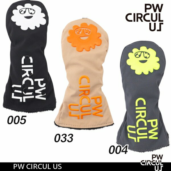 【春新！PW CIRCULUS・ピーダブリュサーキュラス】【UNISEX】軽量で丈夫！ポリエステルヘッドカバードライバー用【ZZ7ILM-0021】