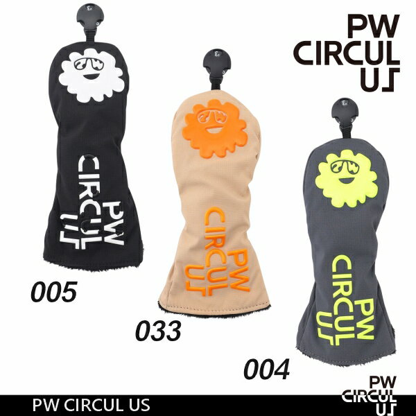 球桿套 - 【春新！PW CIRCULUS・ピーダブリュサーキュラス】【UNISEX】軽量で丈夫！ポリエステルヘッドカバーユーティリティー用【ZZ7ILM-0021】【PW-LMPVC】【B-62】【B-79】