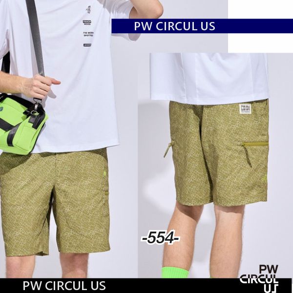 Pants - 【春新！PW CIRCULUS・ピーダブリュサーキュラス】【UVカット＝ストレッチ】メンズ ドライタッチエレファント総柄プリントショートパンツ【PHPNLM-0515】【B-69】【B-59】【B-61】【B-62】