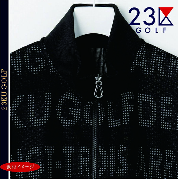 【PREMIUM CHOICE】【年末ゴルフ応援価格】23区GOLF・メンズ【吸水速乾＝UVカット】ロゴジャガードトラックジャケット【TOVTGW-0411】