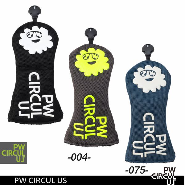 【秋冬新】【PW CIRCULUS・ピーダブリュサーキュラス】軽量メッシュヘッドカバー◆フェアウェイ用【ZZ7ILW0021】(PW-LWKEI)(C-21)