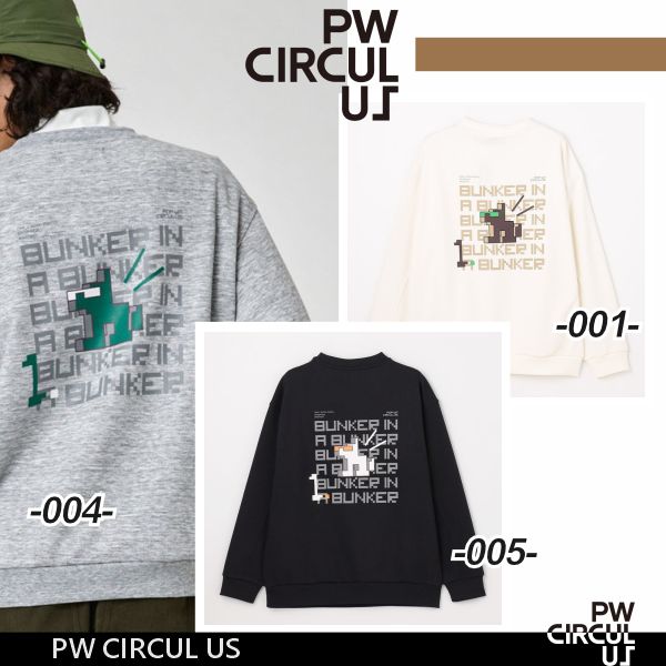 【秋冬新】【PW CIRCULUS・ピーダブリュサーキュラス】メンズ グラフィックスウェット◆トレーナー【TOPNLW0411】