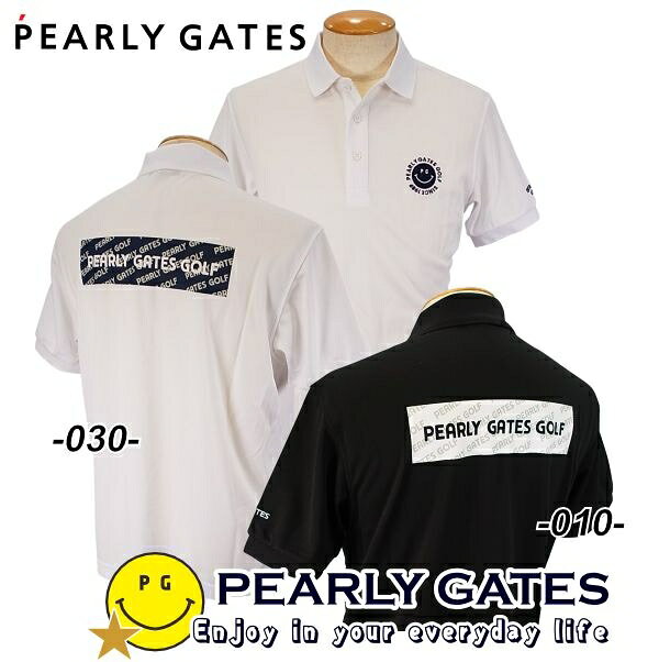 パーリーゲイツゴルフ PGG Big Smile!”Enjoy Golf” メンズ 半袖ポロシャツ053-5160475/26C