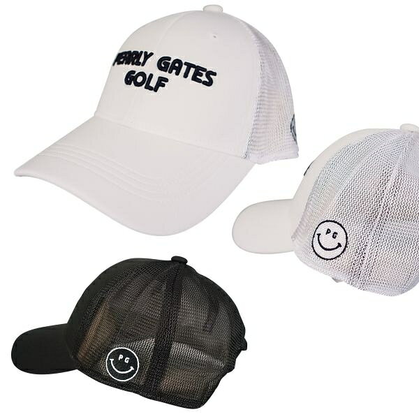 【PEARLY GATES GOLF】パーリーゲイツゴルフ PGG Smile!”2段ロゴ” 定番系ハーフメ...