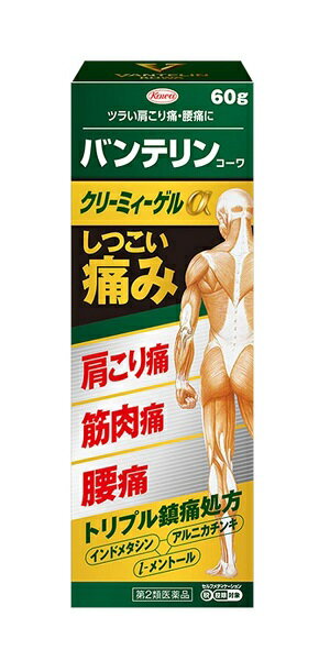 乐天商城 - 【第2類医薬品】バンテリンコーワクリーミィーゲルα 60g　外用鎮痛消炎薬　興和　KOWA　【ネコポス便、定形外郵便対応】