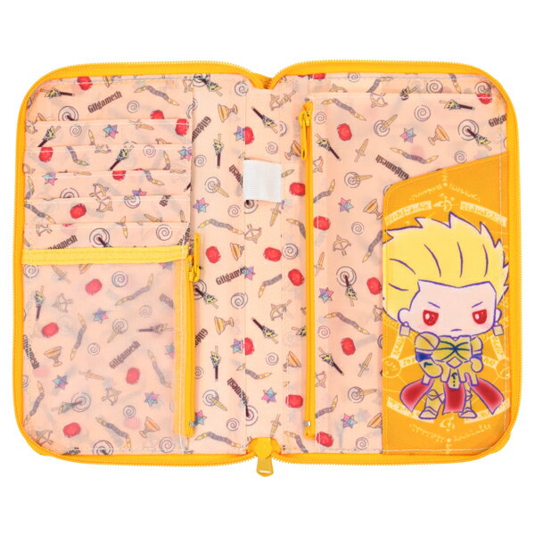 Maternity - Fate/GrandOrder フェイトグランドオーダー ギルガメッシュ マルチケース ロングタイプ カードケース キャラクター 収納 母子手帳 充実 ケース ポーチ ブルー FGO TYPE-MOON 財布 サーヴァント