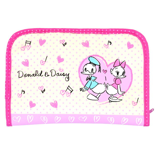 ドナルド＆デイジー マルチケース マルチポーチ 母子手帳ケース ファスナー カードケース お薬手帳ケ ...