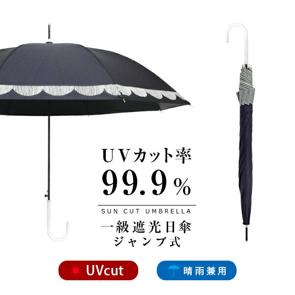 1級遮光 日傘 ジャンプ傘 UVカット 遮光 ...の紹介画像2