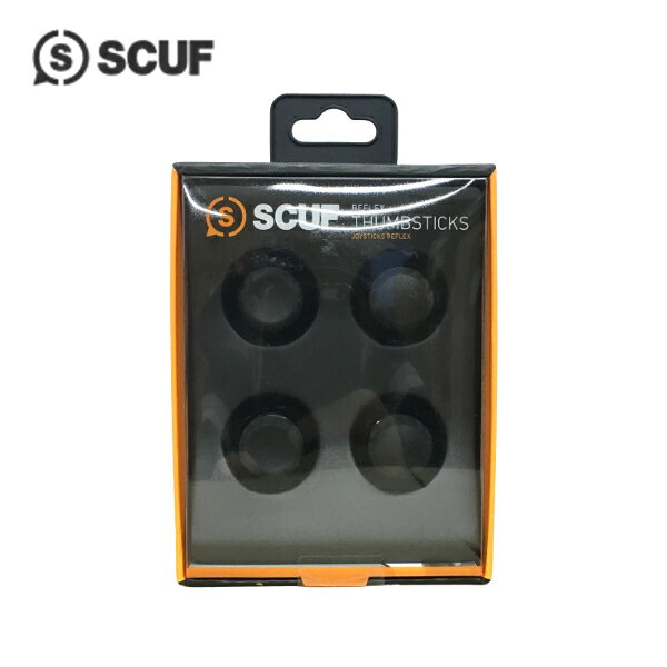 当店だけの安心保証！SCUF スカフ 交換用 凹凸型 標準 ロング スティック 4個 黒 REFLEX THUMBSTICKS FPS PRO PS5 DualShock5 コントローラー 対応