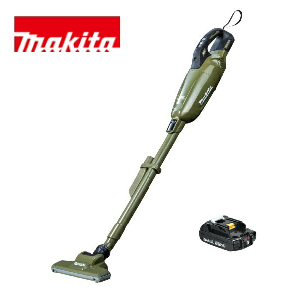 当店だけ！バッテリーも1年保証! マキタ コードレス掃除機 18V カプセル式 オリーブ CL284FDZO + 軽量バッテリー BL1820B 充電式 クリーナー スイッチ 当店オリジナルセット 充電器別売 MAKITA