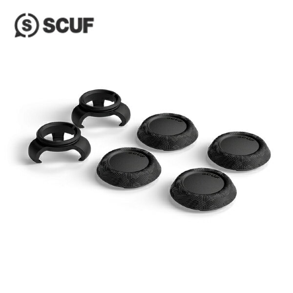 【大特価】当店だけの安心保証!SCUF スカフ UNIVERSAL THUMBSTICK GRIPS PULSE パルス BLACK 黒 サムスティック用グリップ 6P PS4 PS5 コントローラー【ネコポス】