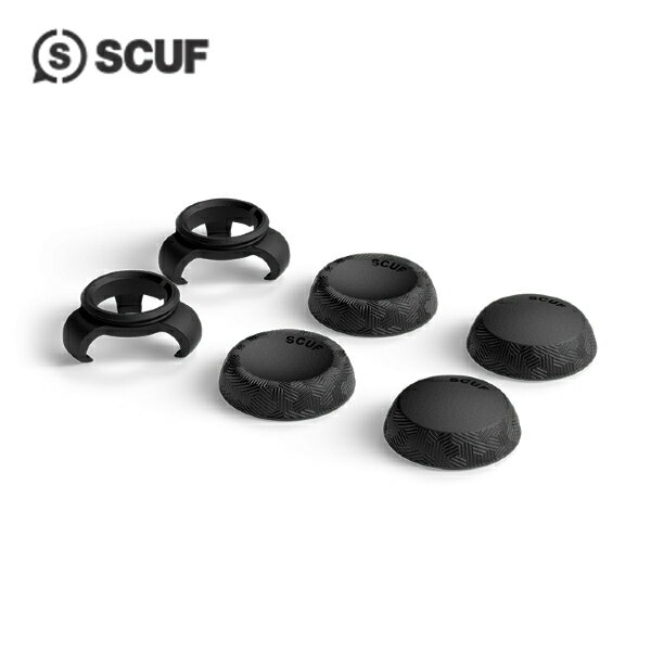 当店だけの安心保証！SCUF スカフ UNIVERSAL THUMBSTICK GRIPS TACTIC タクティク BLACK 黒 サムスティック用グリップ 6P PS4 PS5 コントローラー【ネコポス】