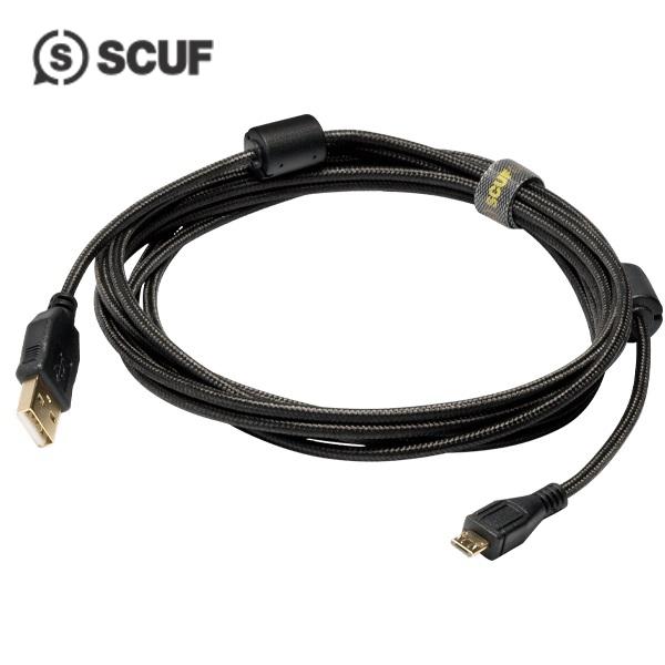 当店だけの安心保証！SCUF MICRO USB CABLE スカフ USBケーブル 3メートル Impact Infinity 4PS FPS/PRO PS4純正 コントローラー 対応