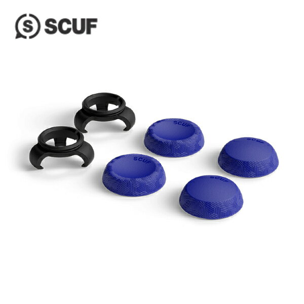 当店だけの安心保証！SCUF スカフ UNIVERSAL THUMBSTICK GRIPS TACTIC タクティク BLUE 青 サムスティック用グリップ 6P PS4 PS5 コントローラー【ネコポス】