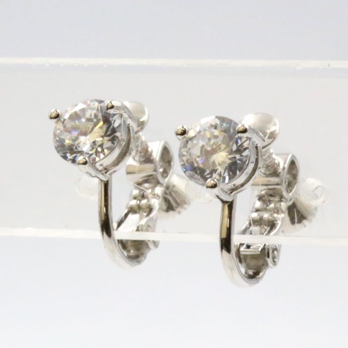 全品 送料無料 イヤリング キュービックジルコニア 大粒 直径6mm ステージ アクセサリー カラオケ ギフト プレゼント dr19e-20