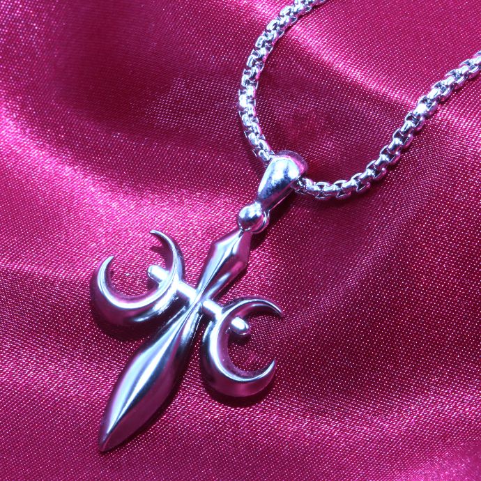 P10倍 全品 送料無料 ネックレス メンズ メンズジュエリー シンプル リリー シルバー チェーン レディース ペアアクセサリー ユニセックス ギフト プレゼント em18n-01-svr