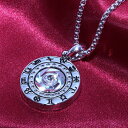 送料無料 ネックレス メンズ メンズジュエリー シンプル コイン シルバー ギリシャ文字 チェーン レディース ペアアクセサリー ユニセックス ギフト プレゼン...